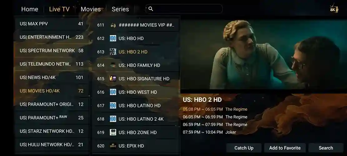 Preview 1 - Binge IPTV Premium IPTV Subscription